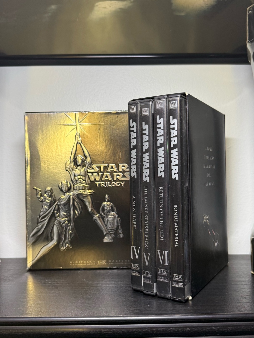 Vintage 2004 Star Wars Trilogy Gold Version Set Of 4 DVD Set